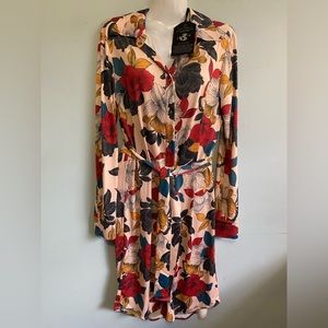 Anatomie Cassie Women's Printed Secret Garden Dress Pink Multi Small NEW NWT